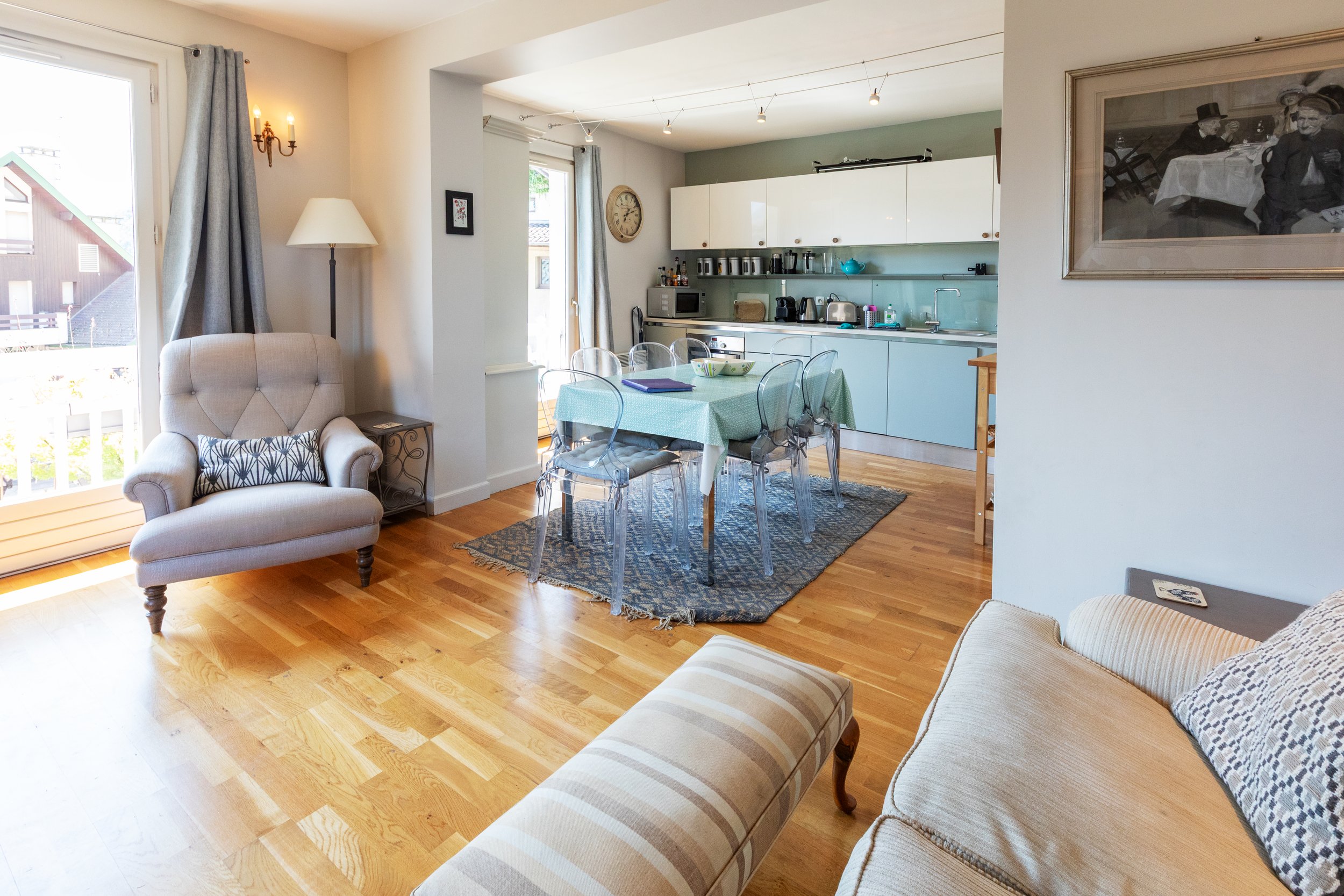 Apt 3, Maison du Village, Talloires_Kitchen dining Apt 3 Maison du Village Talloires.jpg