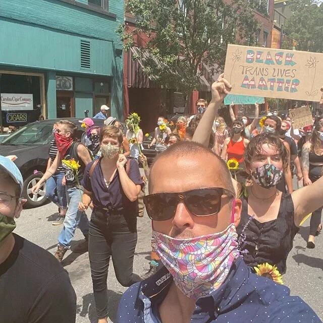 Little recovery #pride march after spending the morning on the bike #pridemonth #blacklivesmatter #blacktranslivesmatter #pride🌈 #gaypride #gaypridemonth #pridemonth2020 #marching #peacefulprotest #peaceforall #lovethyneighbor #loveeachother❤️ #love