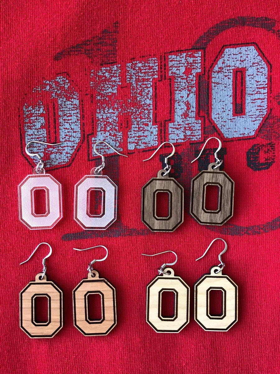 OSU Block O Earrings