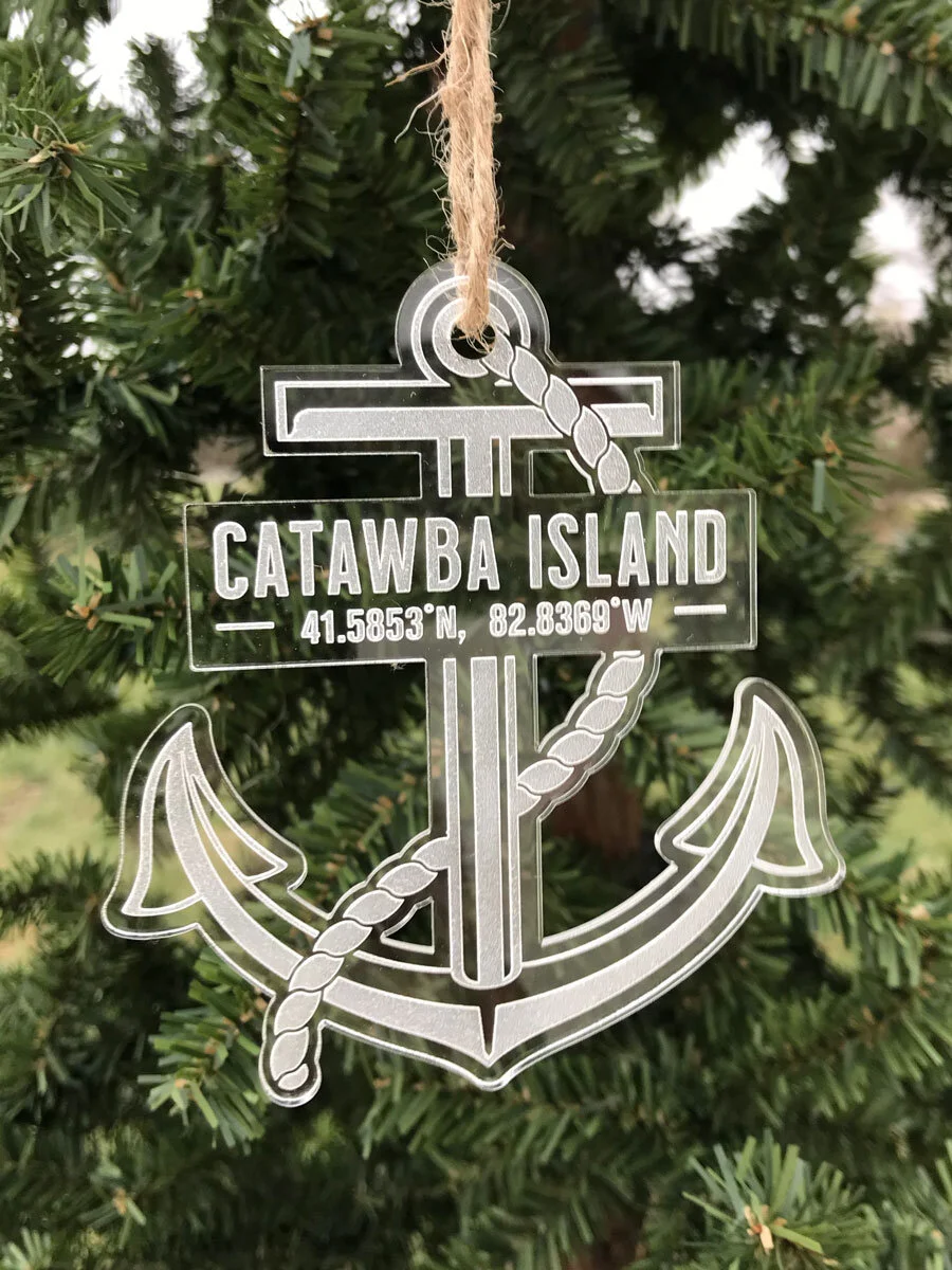 Anchor Destination Ornaments - Acrylic