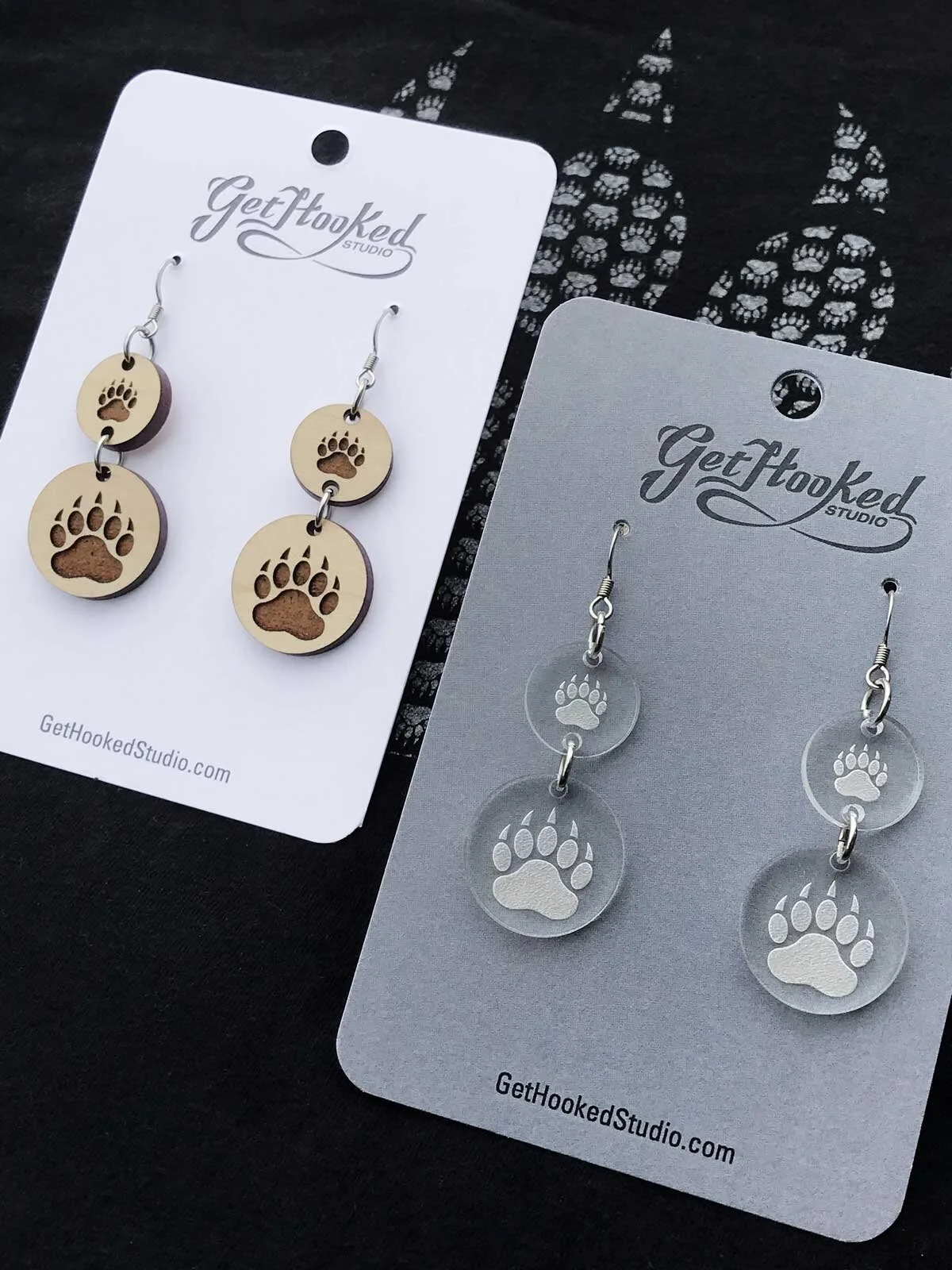 Double Paw Earrings