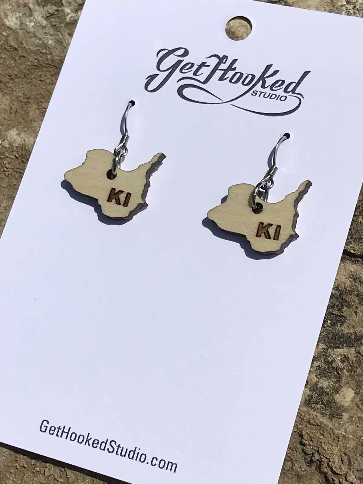 Kelleys Island - Island Shaped Earrings