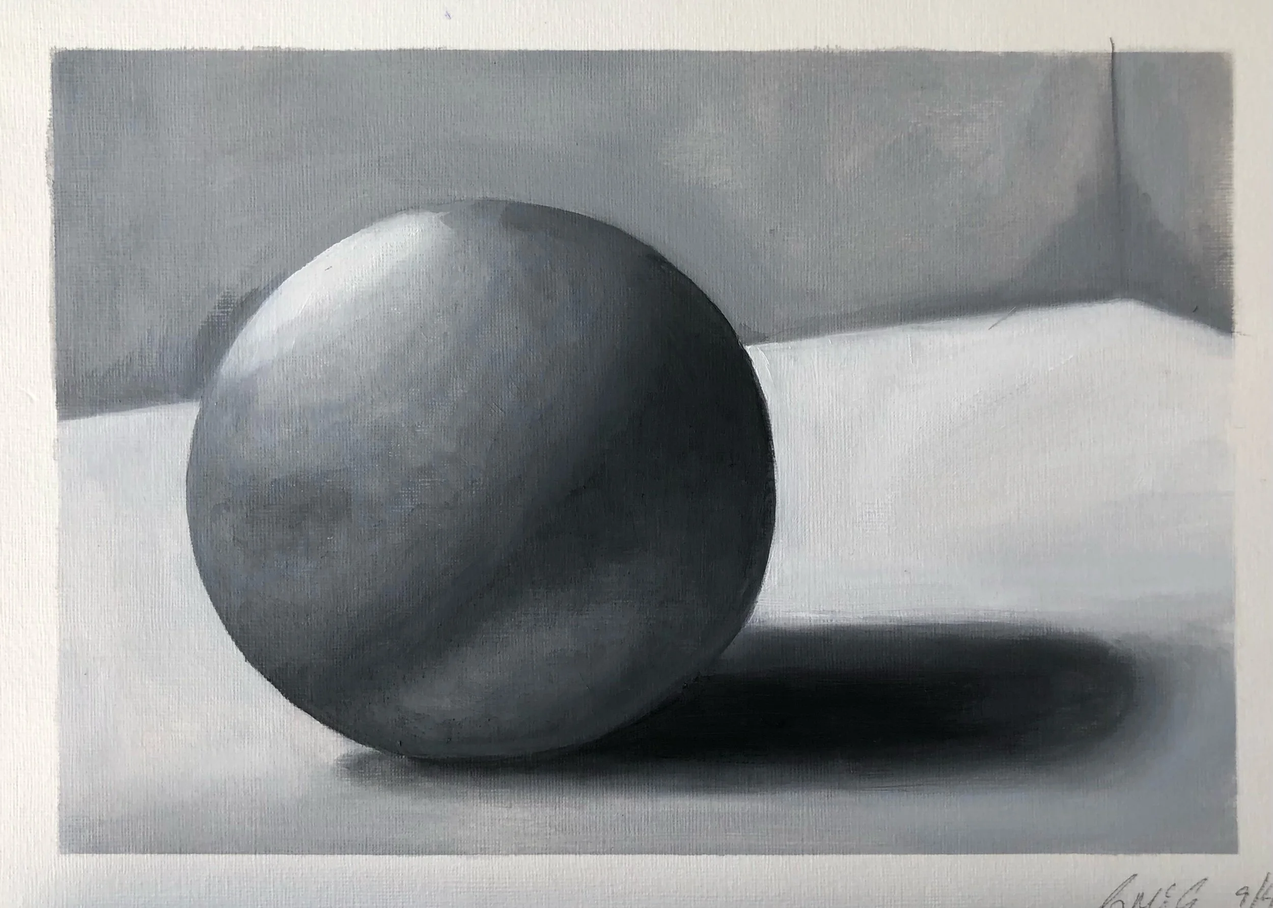 Monochrome study of sphere