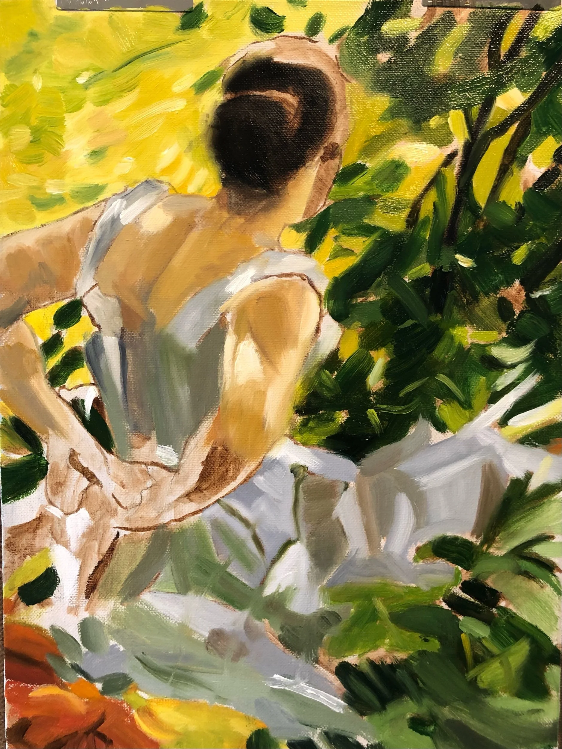 Study of Zorn’s ‘Woman dressing’