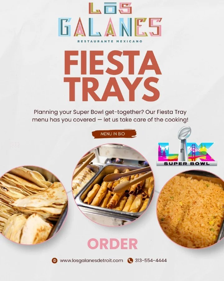 Planning your Super Bowl get-together? Our Fiesta Tray menu has you covered &mdash; let us take care of the cooking!