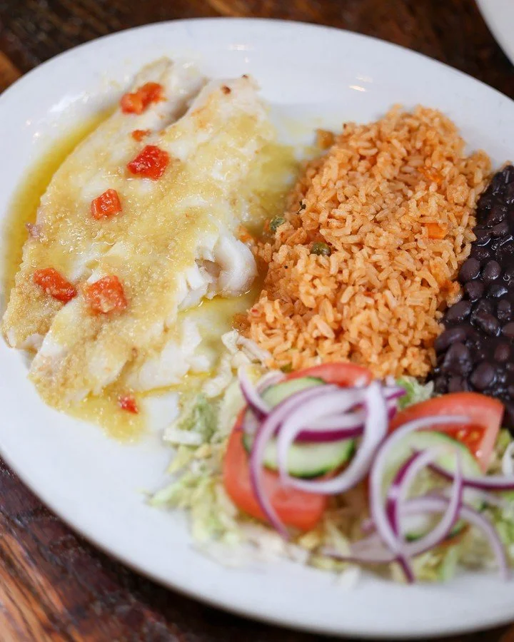 FIlete de Pescado pairs perfectly with a strawberry Margarita.