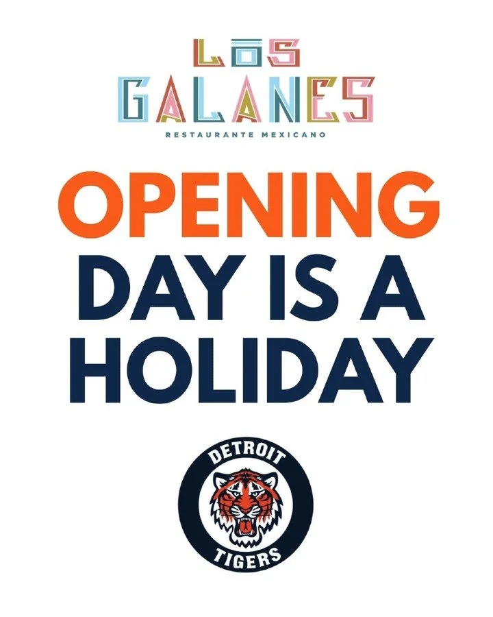 Join us for a great meal before or after your Opening Day celebration. Go Tigers! Happy Opening Day!