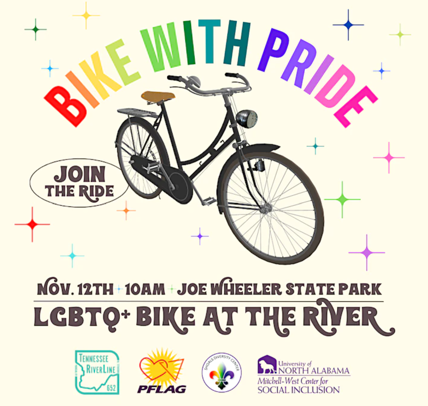 Join The Ride, Bike With PRIDE at The River