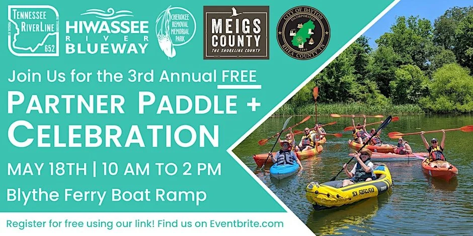 3rd Annual TN RiverLine & Hiwassee Blueway Partner Paddle/Celebration