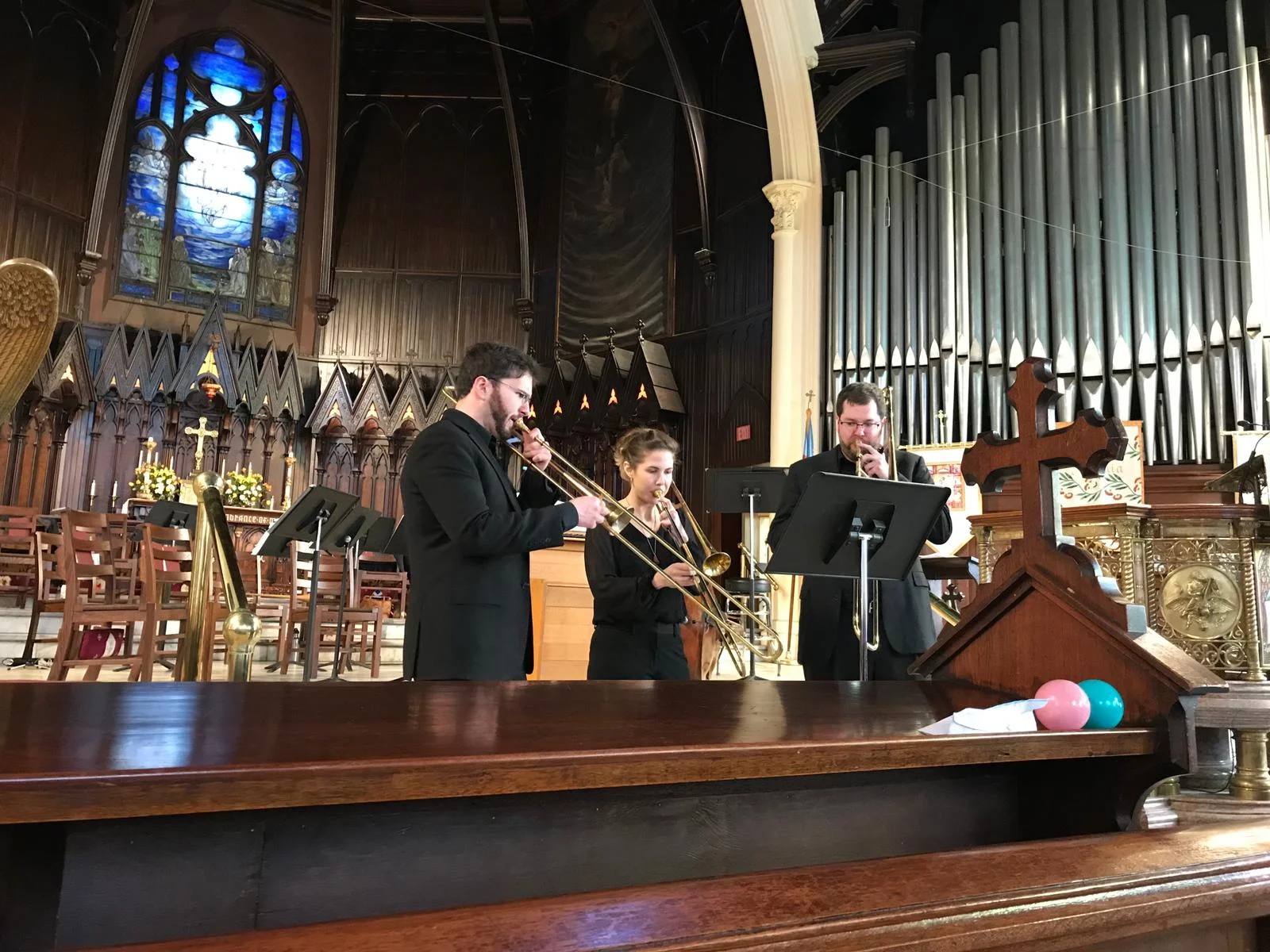 Sackbut demonstration for Calvary Episcopal Church, Louisville