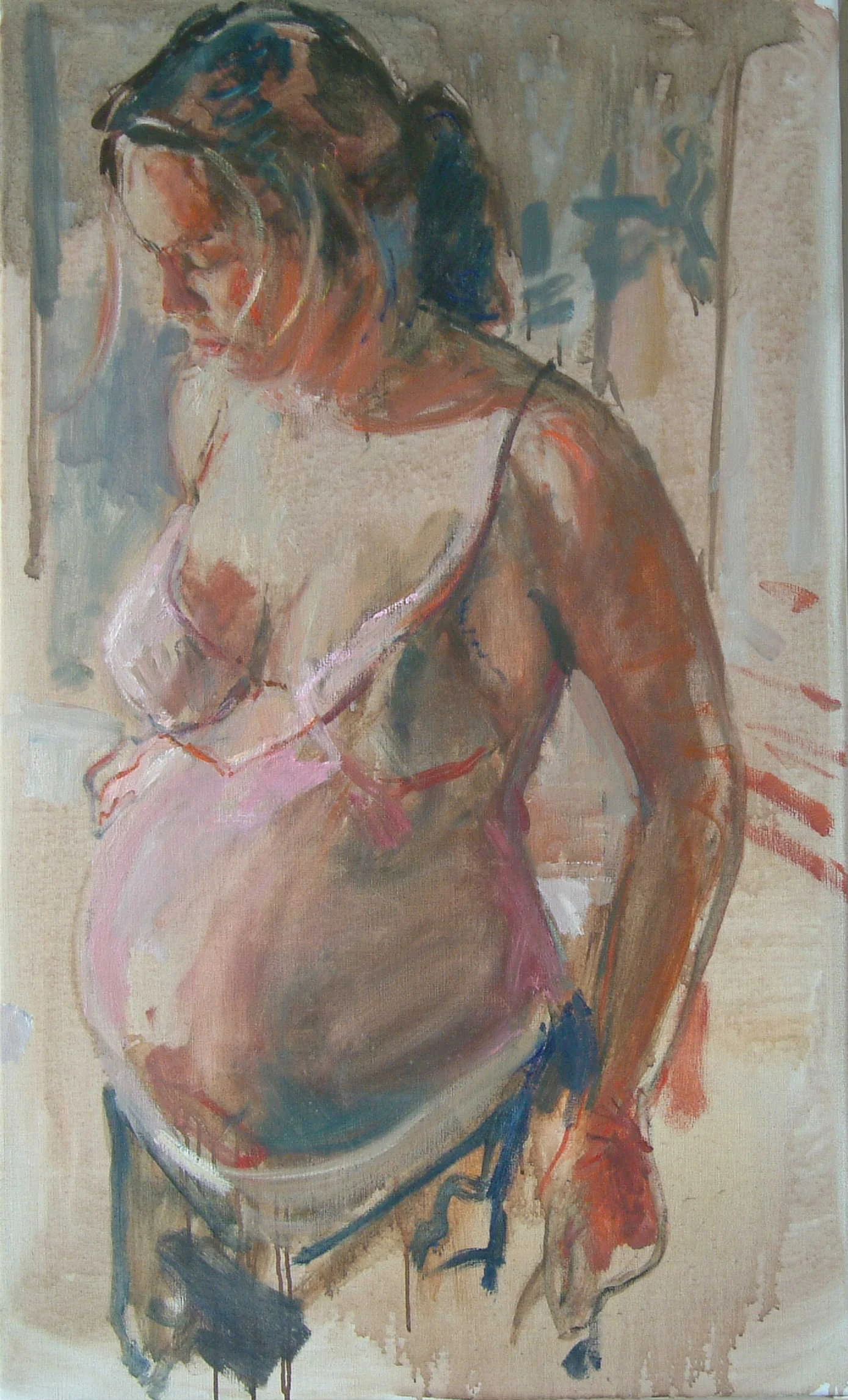 Sas en Pitou, 60x90, olieverf op doek, ntk