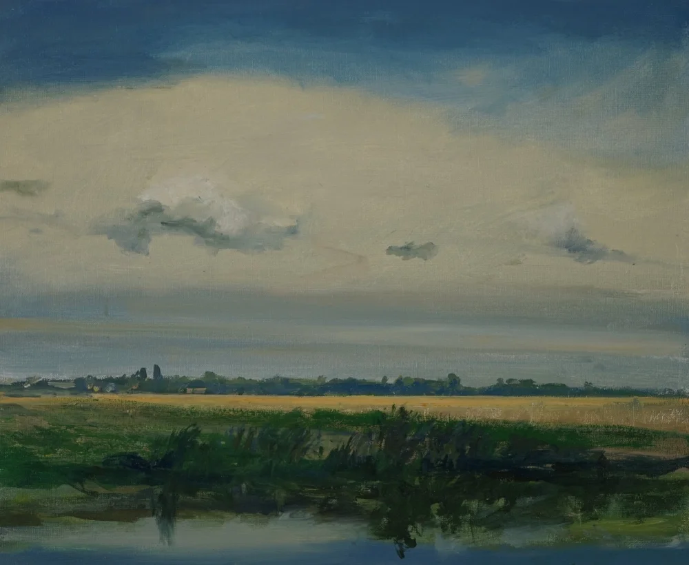 Wolk voor wolk, olie op doek, 50x60, 2500,-