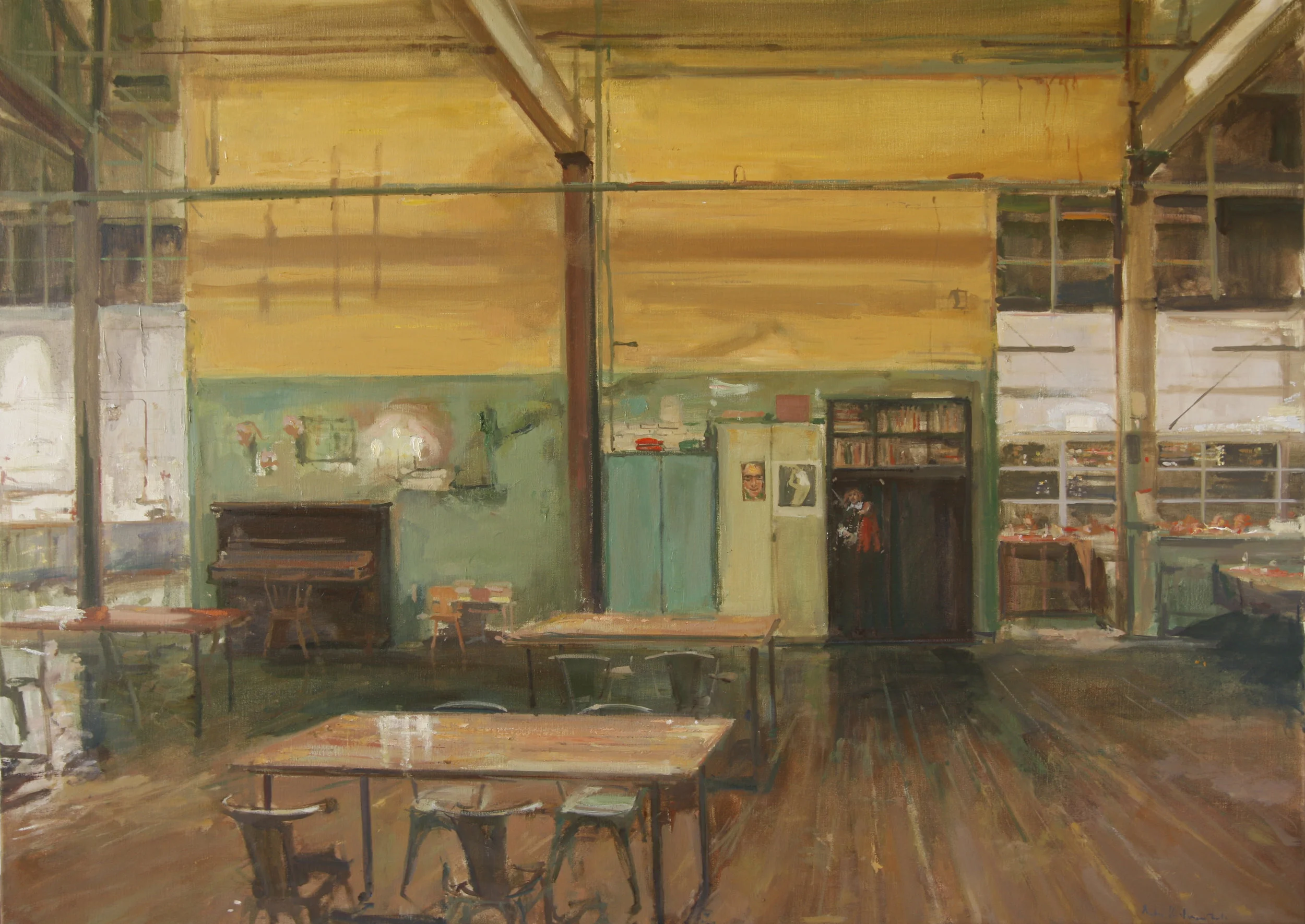 goudfazant 120x90, olie op doek, verkocht