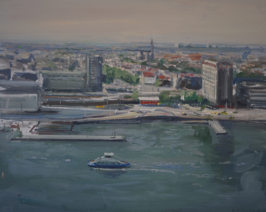 Pondje, 40x50, olie op doek, verkocht