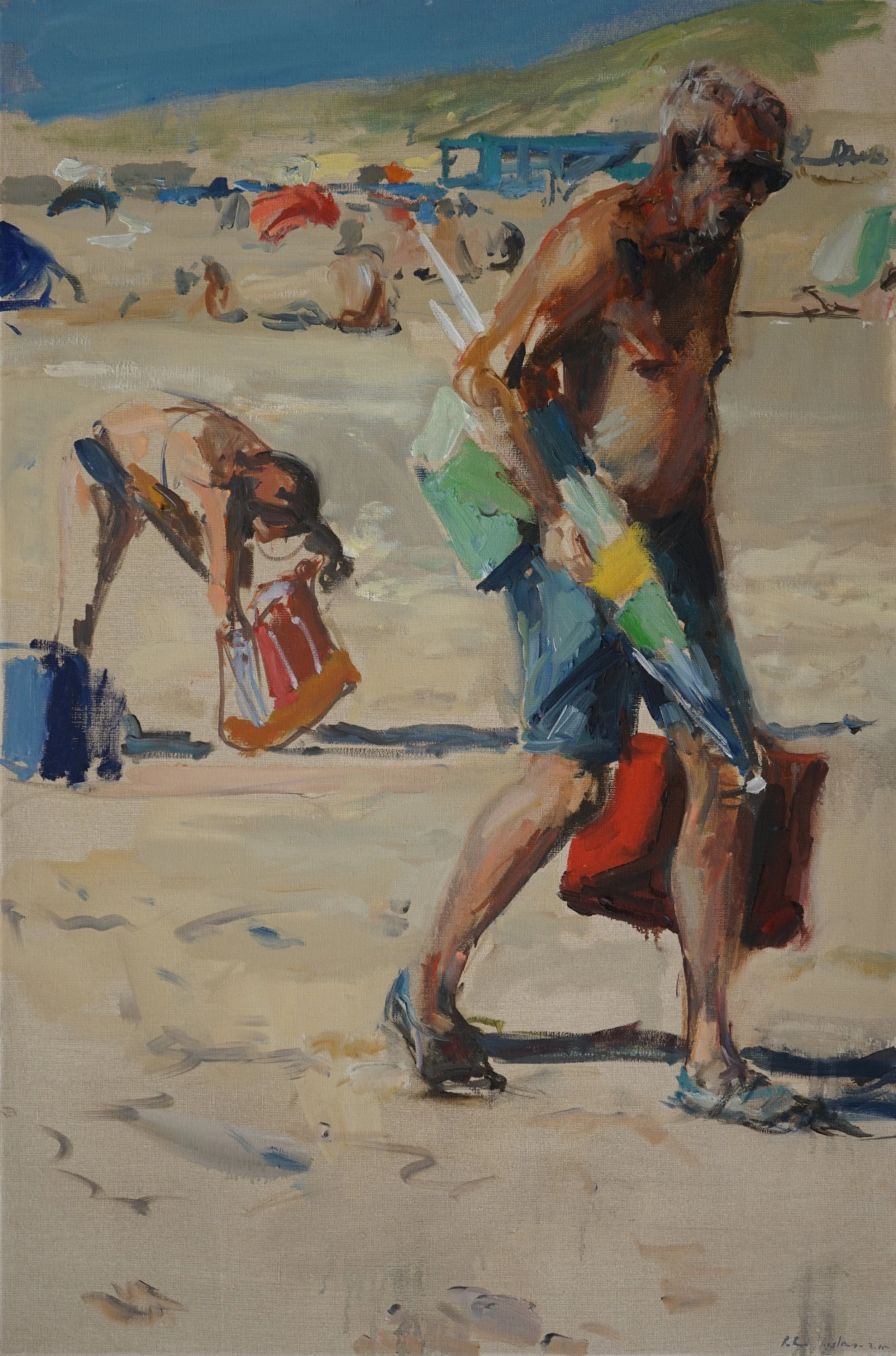 Parasol, 60x90, olieverf op doek, verkocht