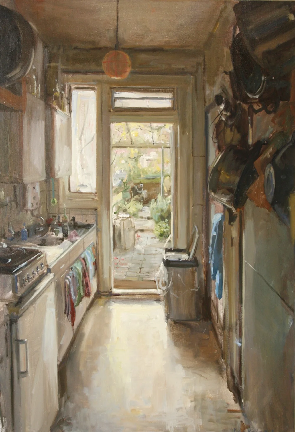 Marcels keuken, 130x100, olie op doek, ntk