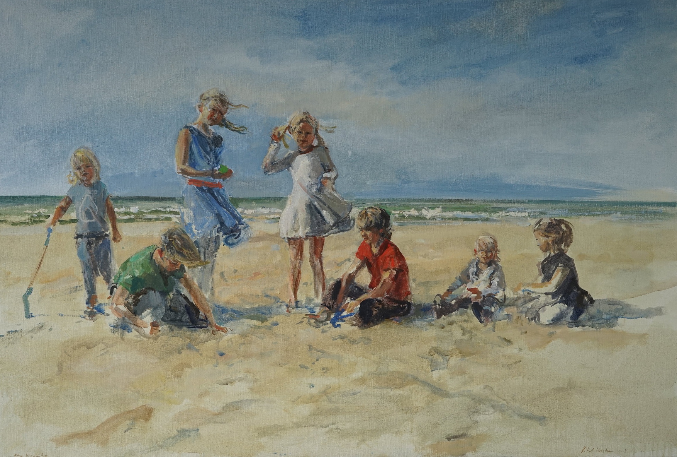 Kleinkinderen van de Klinkert's 90x120 cm