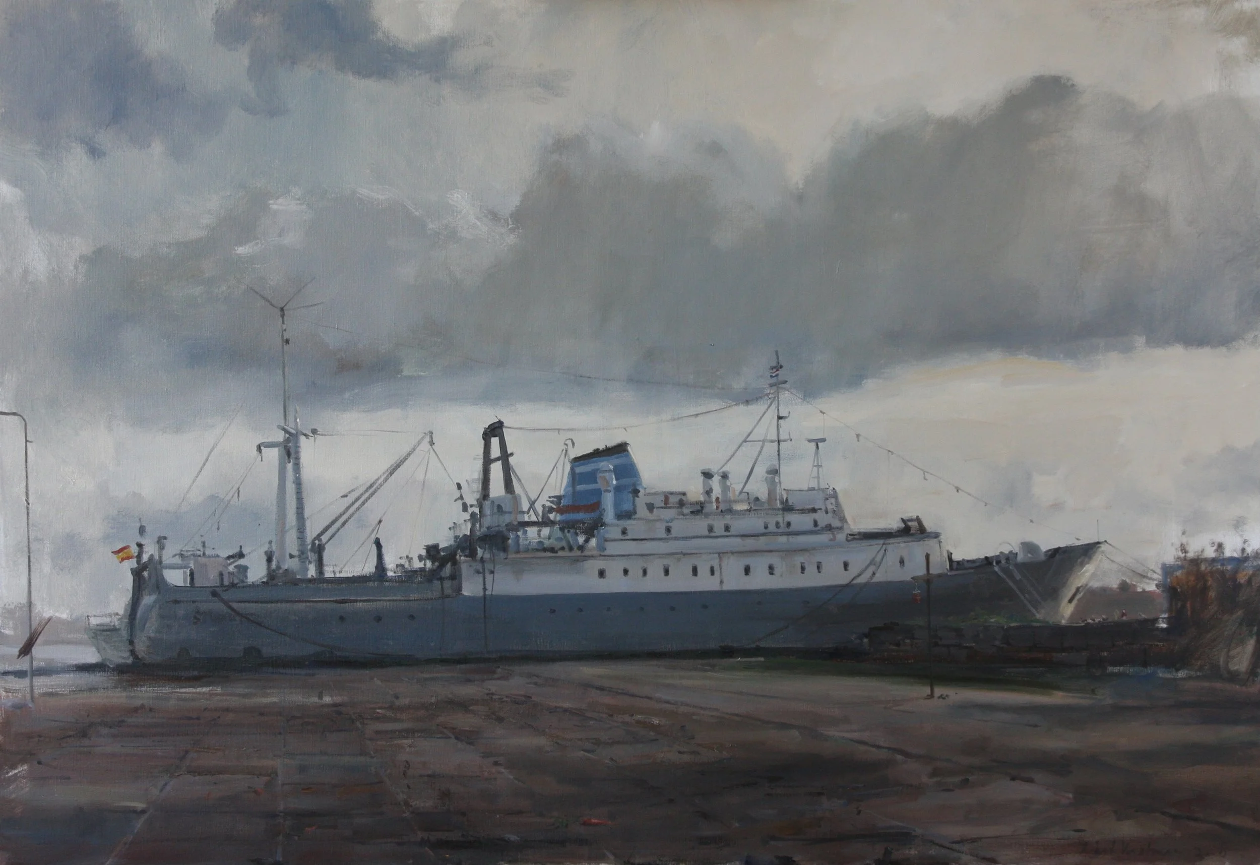 Schip, 120x90 verkocht