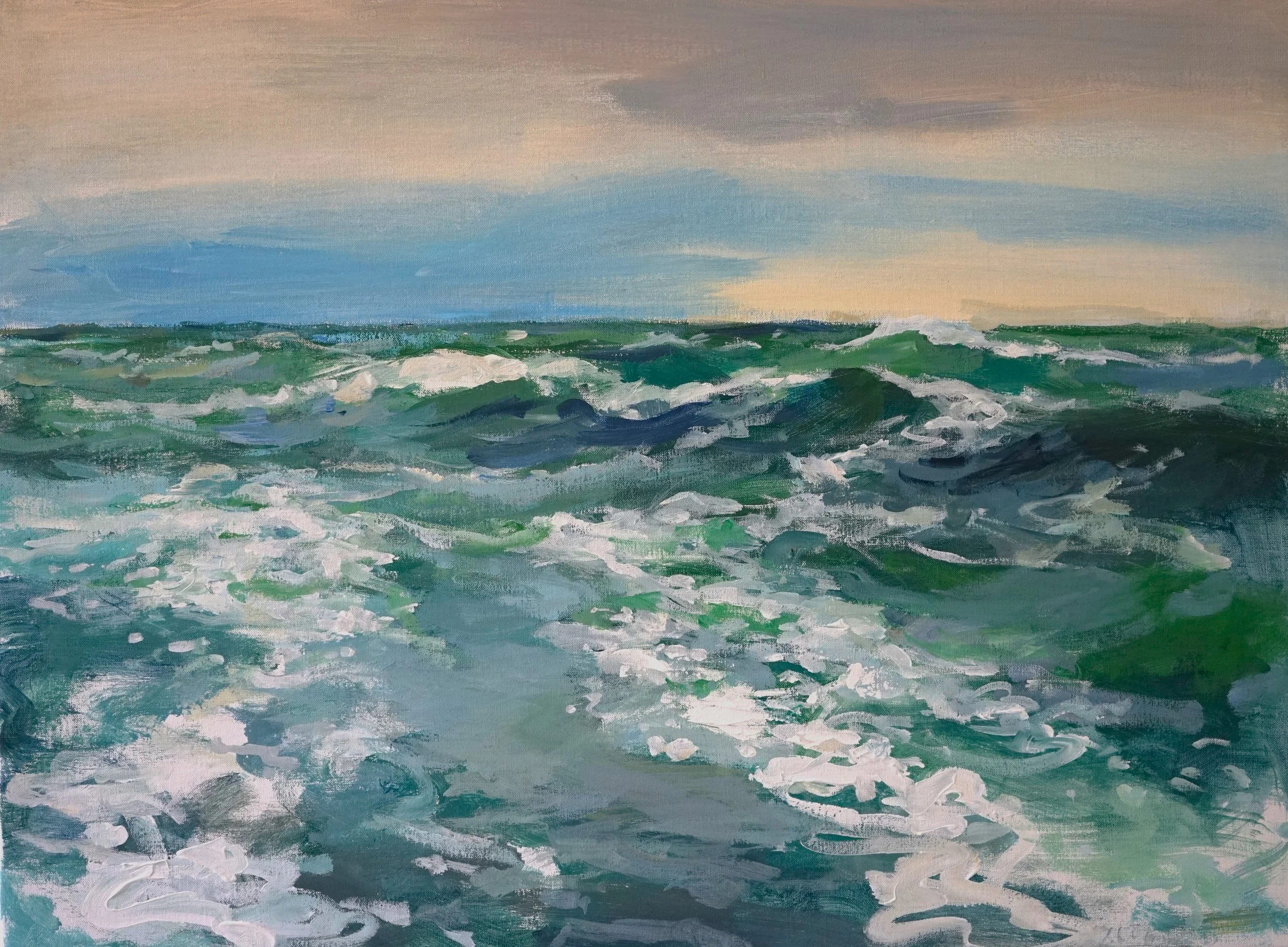 Zee, olieverf op doek,  60x80 verkocht