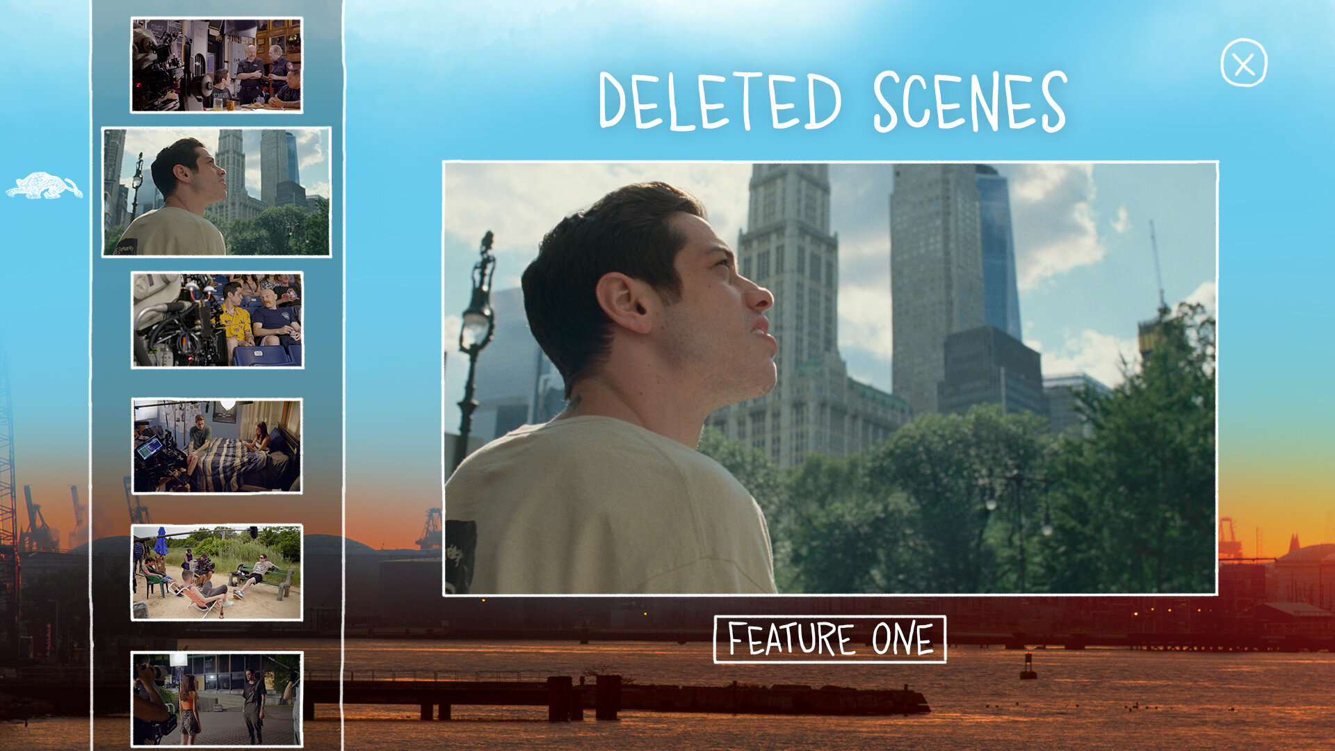 Deleted Scenes sub page design from the Hub