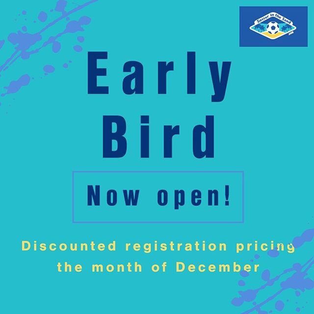 All 2020 locations now open for registration! Early bird pricing available for the month of December.  Please share with friends and family! See you on the beach!