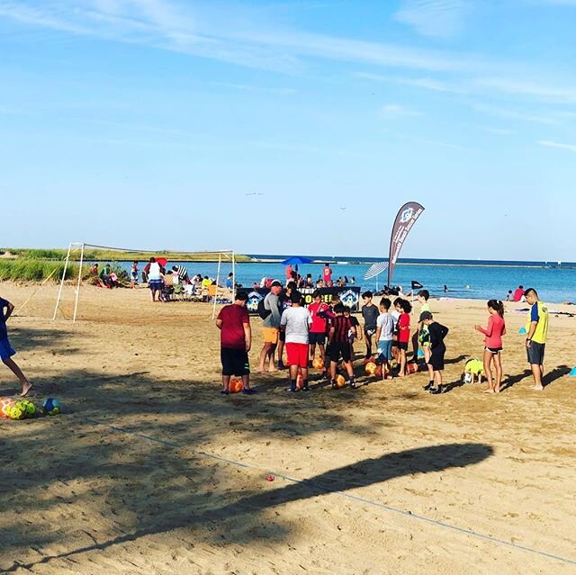 Setup✅. Now time for some fun with the beach clinic🏖 ⚽️🏝