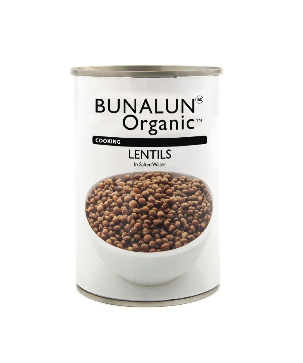 Organic Tinned Lentils — BUNALUN ORGANIC