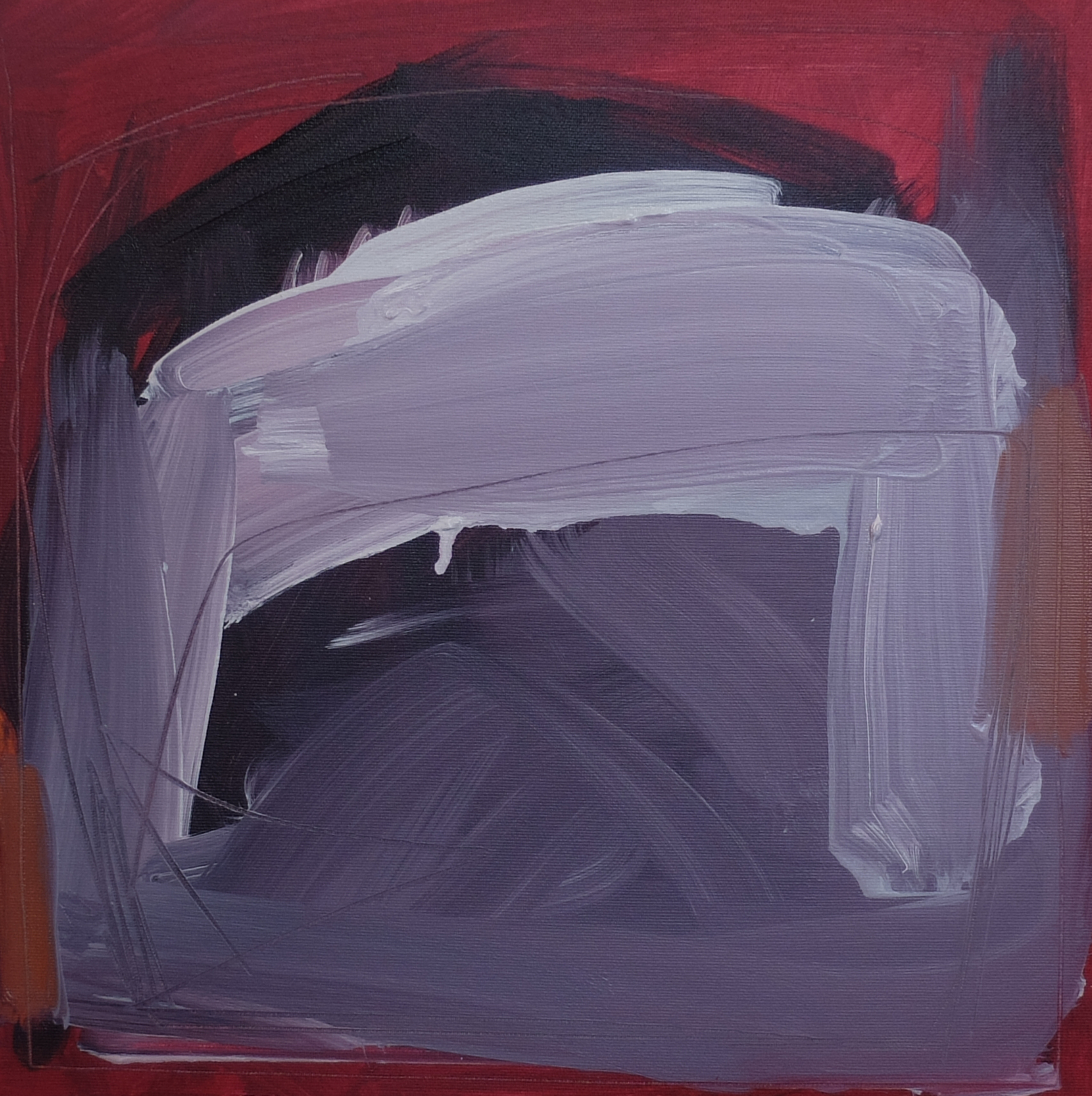 Emma Lee Cracknell, Crimson Flesh III, Oil on Canvas, 40 x 40 cm, £300.00 (no white space for press).jpg