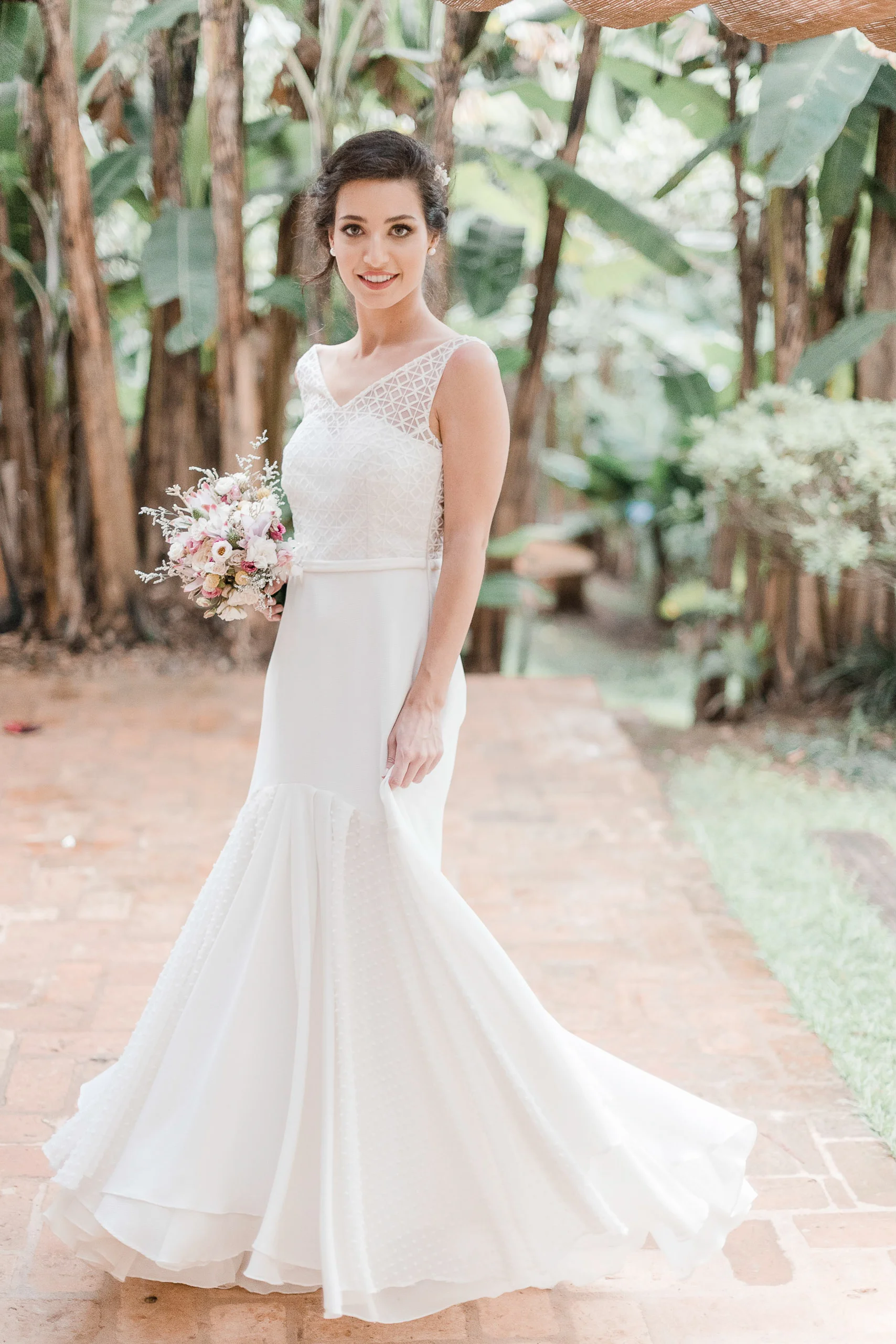 Vestido Noiva Leve Renda Casamento Praia Campo
