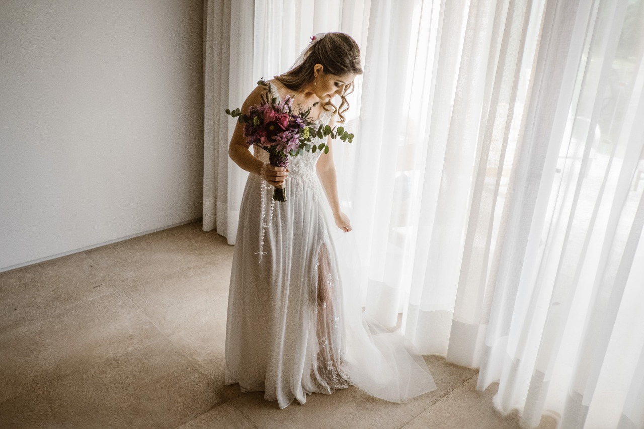 Vestido Noiva Leve Renda Casamento Praia Campo Karen Rodrigues