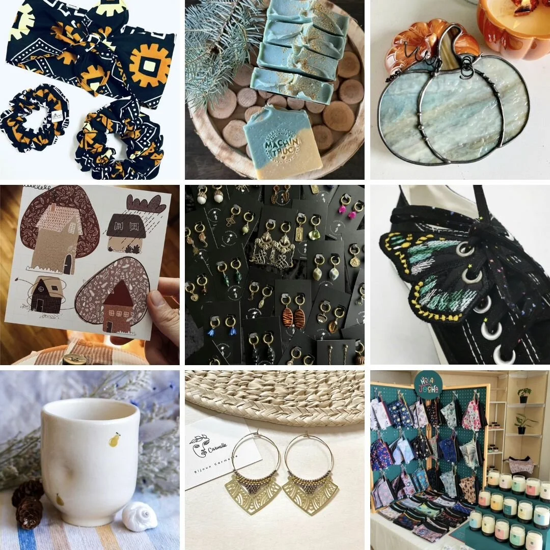 Nos cr&eacute;ateurs et cr&eacute;atrices vous am&egrave;nent dans les coulisses lors de leurs pr&eacute;paratifs pour le march&eacute; d'automne de cette fin de semaine! D&eacute;couvrez leur univers et leurs inspirations en suivant les mots-cl&eacu