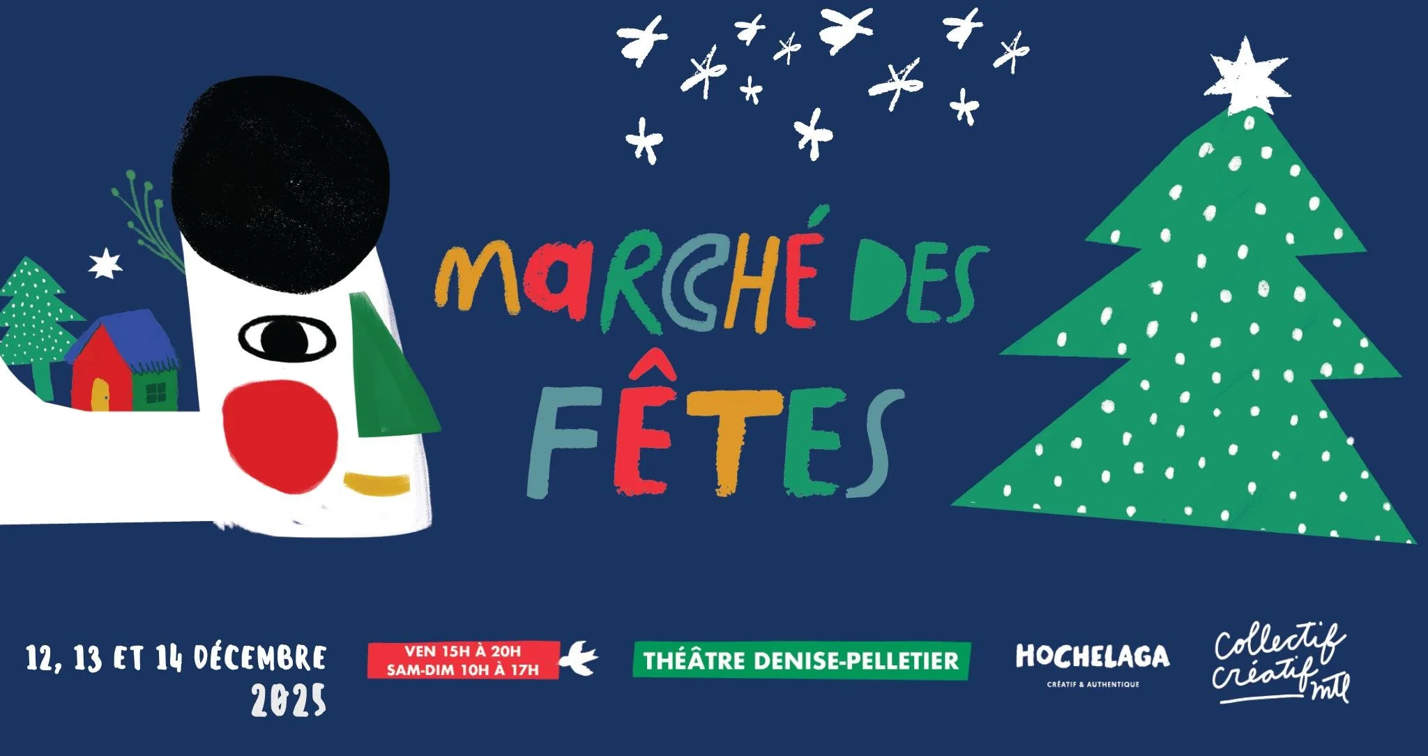 Marché des Fêtes au Théâtre Denise Pelletier 2025 - Collectif Créatif MTL x SDC Hochelaga
