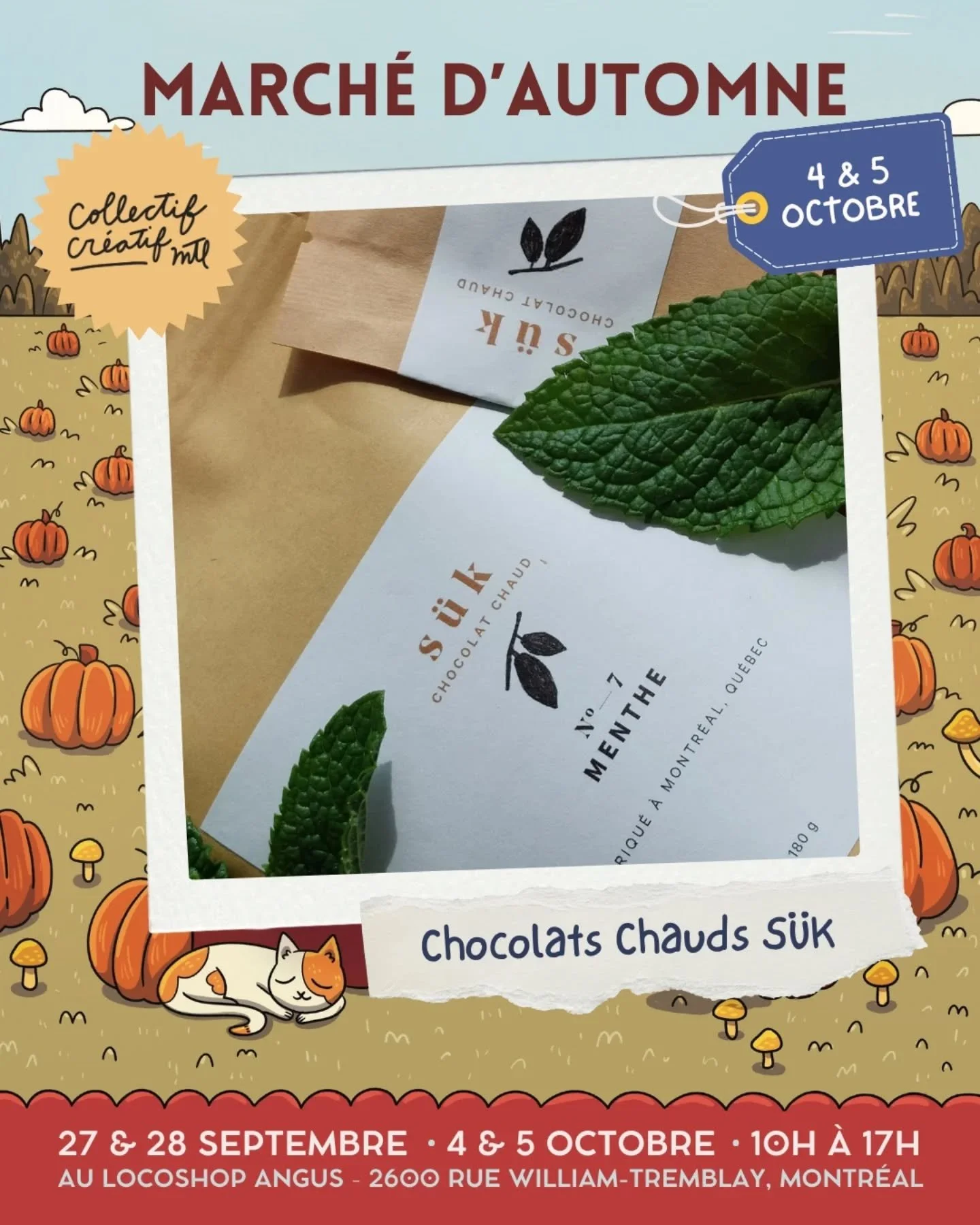 PART II
March&eacute; d'automne au Locoshop Angus 4 &amp; 5 octobre 

Deuxi&egrave;me et derni&egrave;re fin de semaine!

💥Pr&eacute;parez-vous &agrave; d&eacute;couvrir les cr&eacute;ateurs incroyables qui seront avec nous au March&eacute; d'AUTOMN