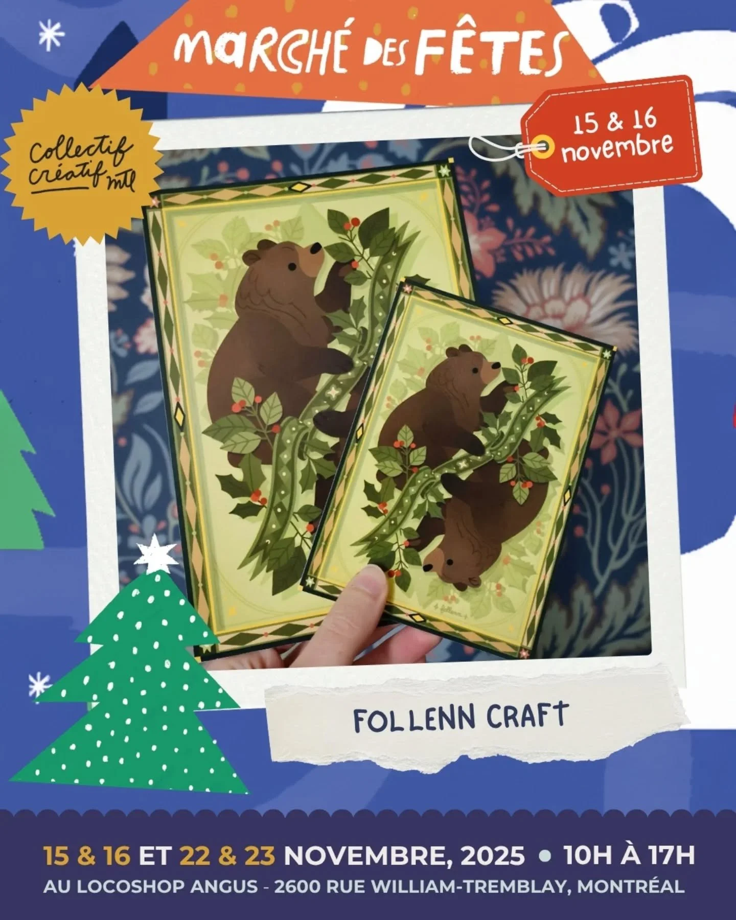 PART III

Pr&eacute;parez-vous &agrave; d&eacute;couvrir les entreprises incroyables qui seront avec nous au March&eacute; des F&ecirc;tes au Locoshops Angus au profit du Phare, Enfants et familles! 
Au cours des prochains jours, nous allons vous pr&