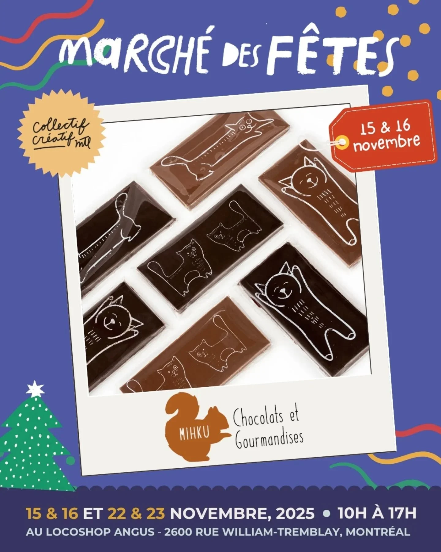 Spotlight ✨ @mihku_choco!

MIHKU Chocolats et gourmandises offre une gamme de chocolats fins, de tablettes de chocolats, de chocolats chauds et autres gourmandises inspir&eacute;s par les saveurs locales des esp&egrave;ces indig&egrave;nes, principal