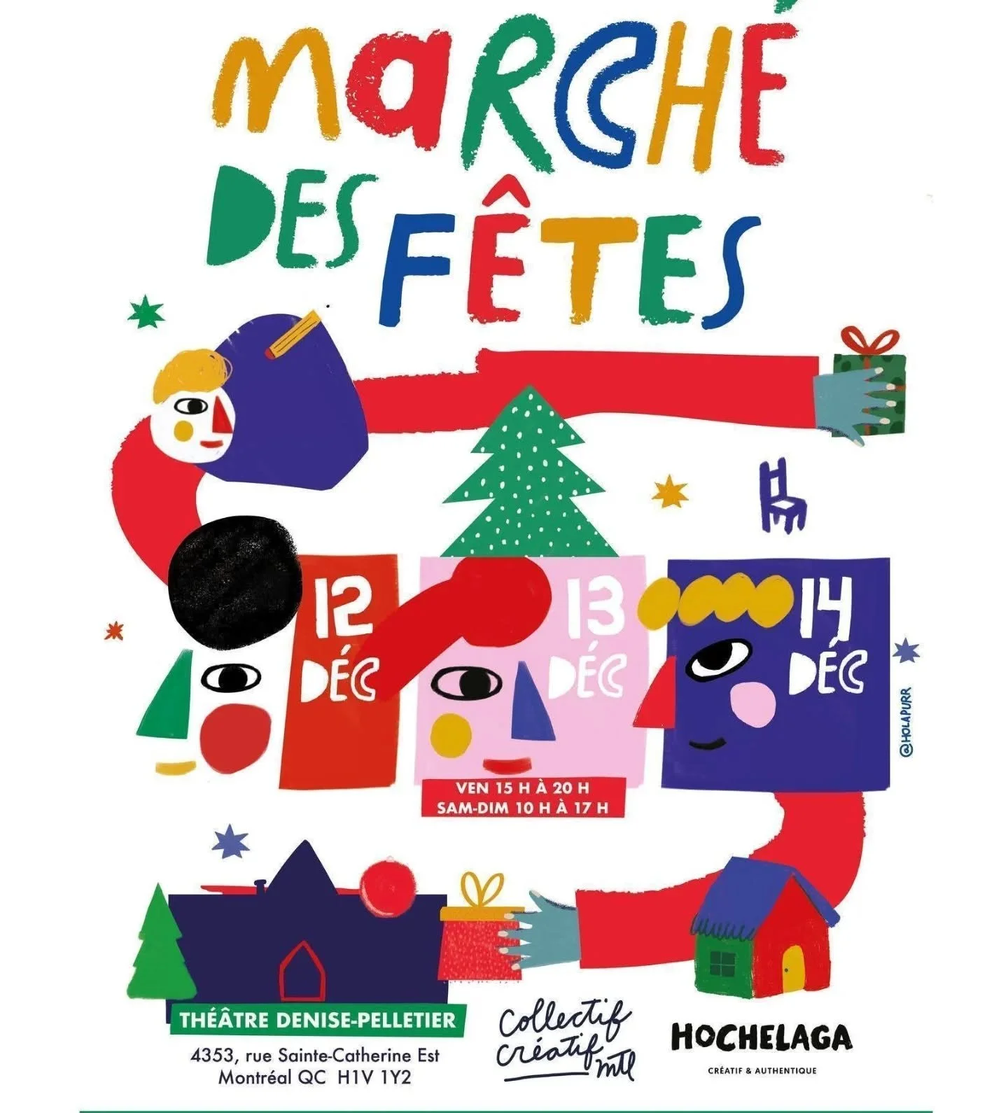 DERNIER MARCH&Eacute; DE 2025!
✨La Magie du March&eacute; des F&ecirc;tes au Th&eacute;&acirc;tre Denise-Pelletier ✨
Cette fin de semaine c'est ta derni&egrave;re chance de l'ann&eacute;e de magasiner local avec le @collectifcreatifmtl x @sdc_hm

Ven