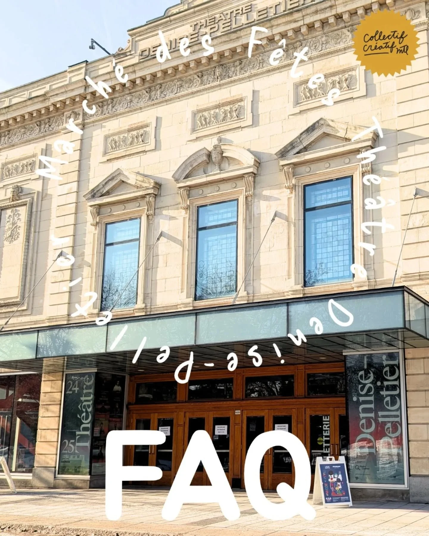 Vous avez des questions? Nous avons les r&eacute;ponses!

Pr&eacute;parez-vous pour le March&eacute; des F&ecirc;tes au Th&eacute;&acirc;tre Denise-Pelletier cette fin de semaine! 

Consultez notre FAQ compl&egrave;te pour tout savoir sur notre tout 