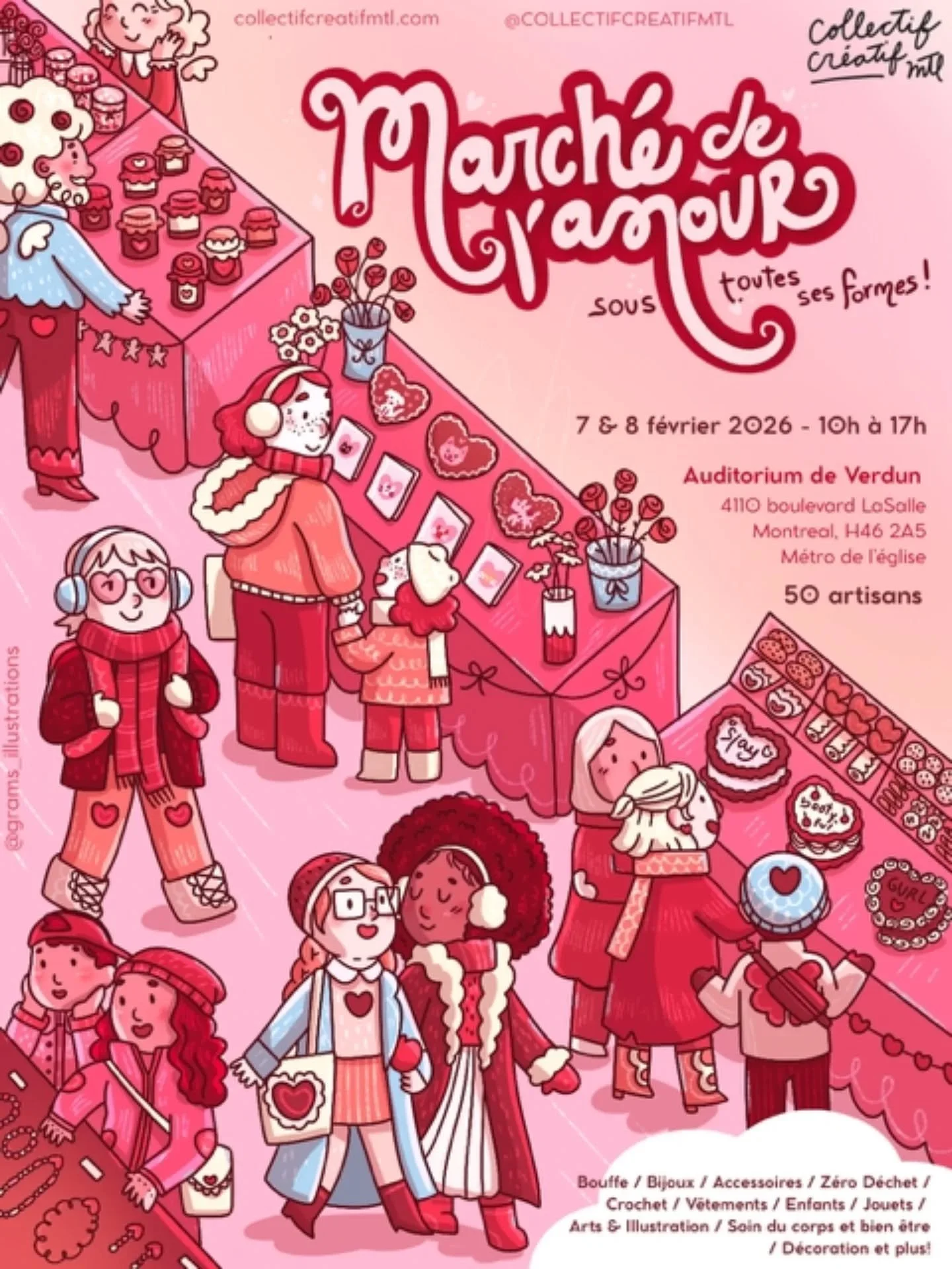 ​On est super fiers de vous pr&eacute;senter l'affiche de notre March&eacute; de l'Amour sous toutes ses formes ! 

Cette magnifique affiche a &eacute;t&eacute; cr&eacute;&eacute;e par la talentueuse @grams_illustrations

​Pour nous, l&rsquo;art est 