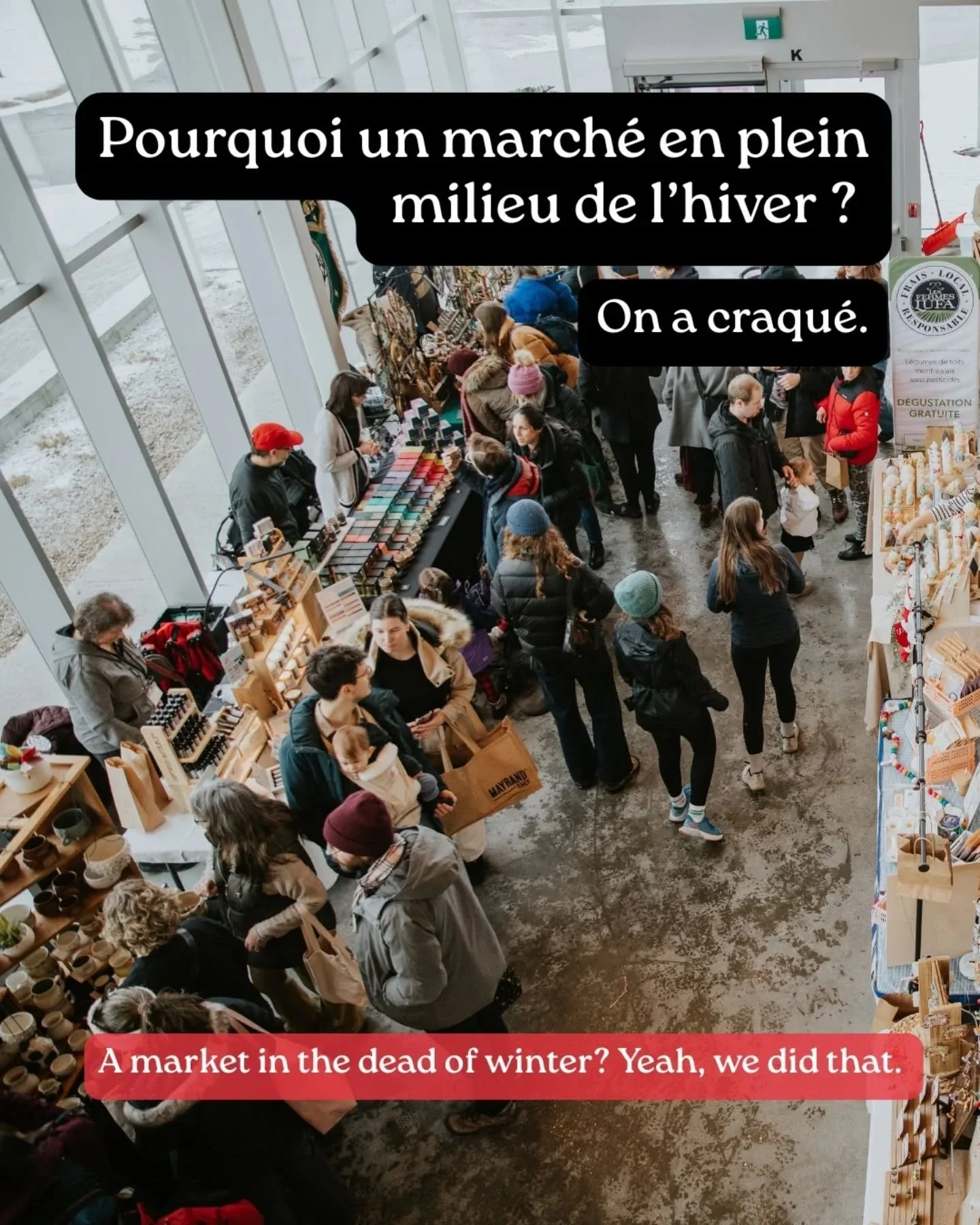 On ne pouvait plus attendre ! L&rsquo;hiver montr&eacute;alais est long, alors on a d&eacute;cid&eacute; d&rsquo;y mettre un peu de paillettes et beaucoup d&rsquo;amour. On vous explique en images pourquoi ce nouveau march&eacute; nous tient tant &ag