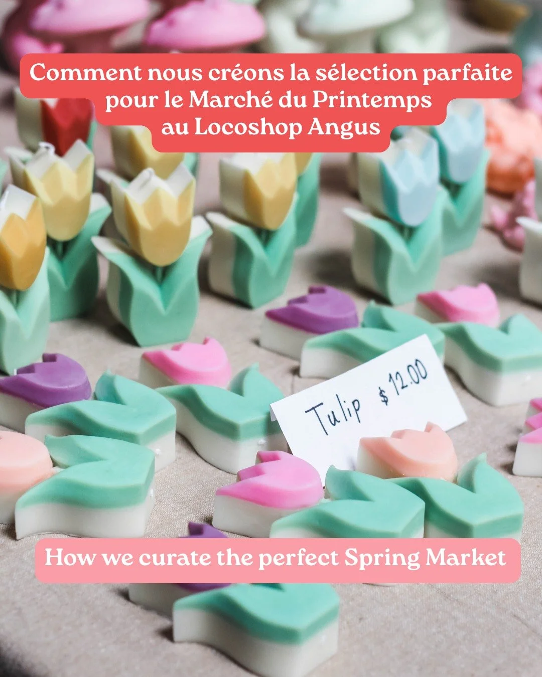 Le March&eacute; du printemps parfait, &ccedil;a ne s&rsquo;invente pas ! 

Vous vous demandez comment on choisit les 180+ cr&eacute;ateurs.rices que vous allez rencontrer au Locoshop Angus ? C&rsquo;est un vrai travail de c&oelig;ur !

De la r&eacut