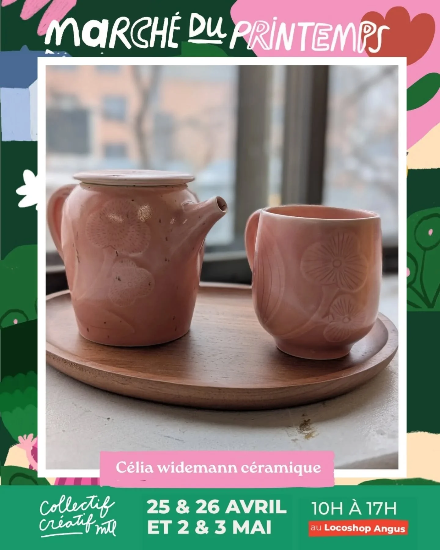 Pr&eacute;parez-vous &agrave; d&eacute;couvrir les incroyables cr&eacute;ateurs cr&eacute;ateurs qui seront avec nous au March&eacute; du Printemps au Locoshop Angus! 
Au cours des prochains jours, nous allons vous pr&eacute;senter tous nos merveille