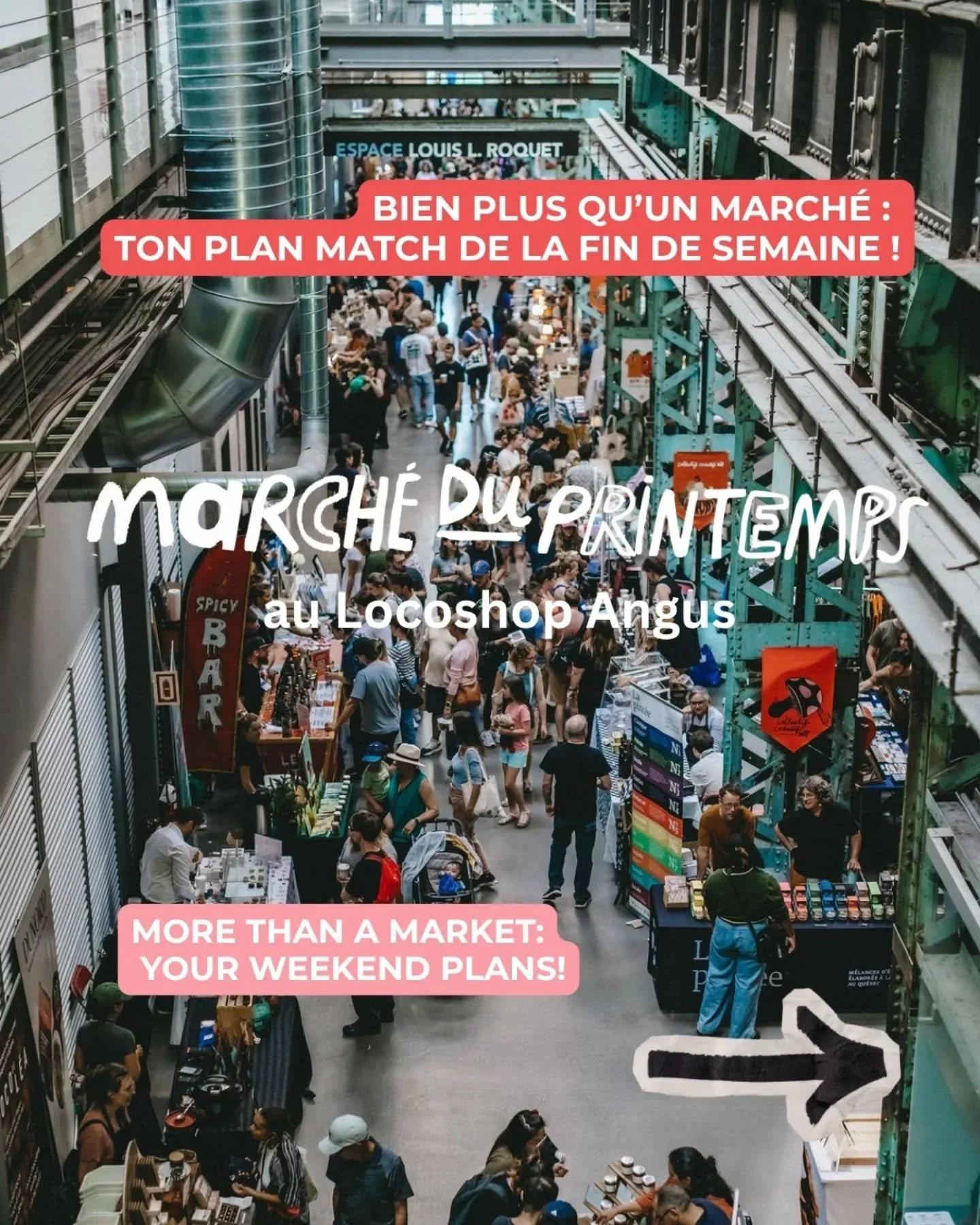 Le March&eacute; du printemps au Locoshop Angus  c&rsquo;est bien plus qu&rsquo;une rang&eacute;e de tables&hellip; c&rsquo;est une exp&eacute;rience compl&egrave;te !

On revient au Locoshop Angus pour notre 12e &eacute;dition annuelle du printemps 