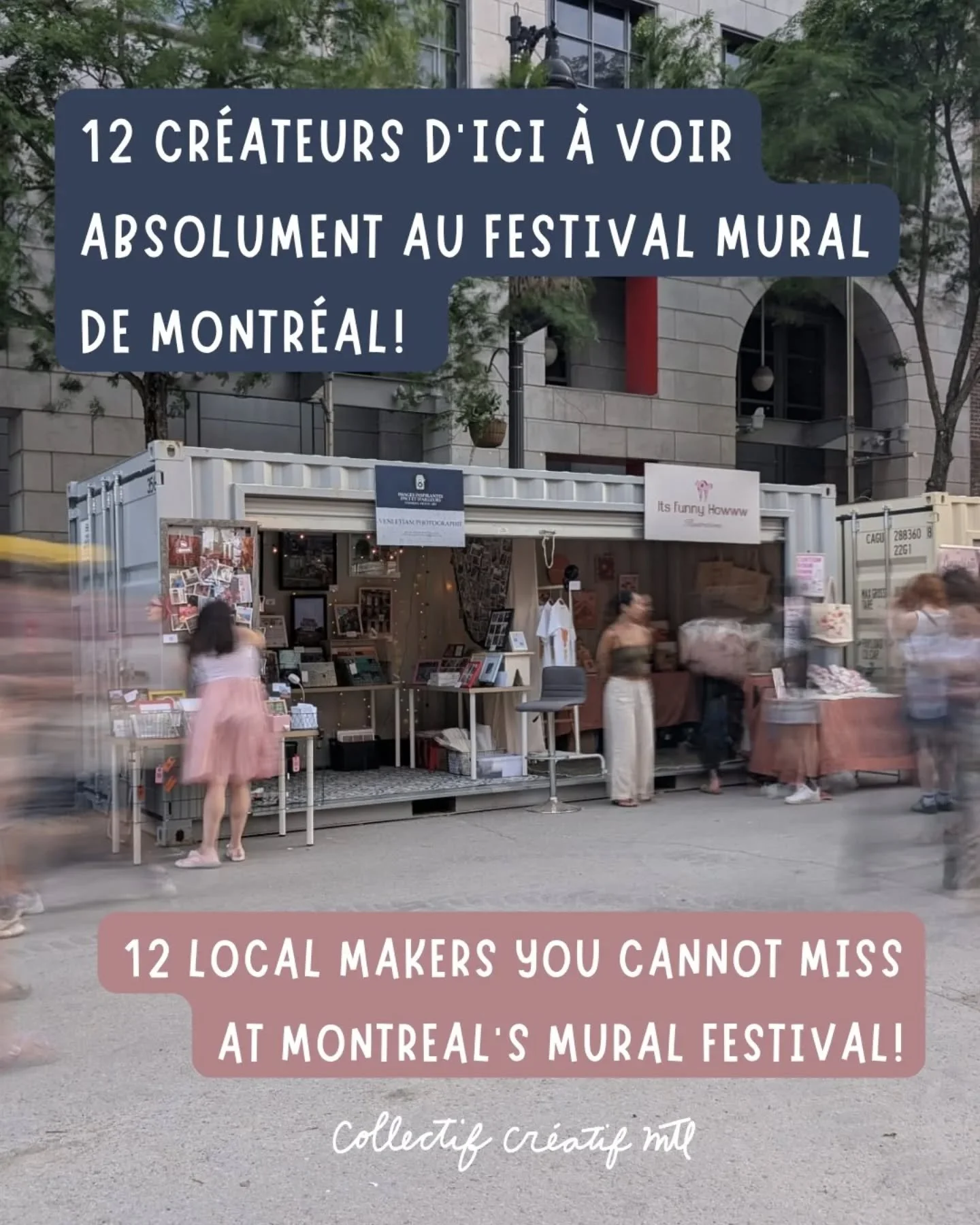 Vous pensiez que @MuralFestival c&rsquo;&eacute;tait juste des murales et des bands ?

 Nooooope

C&rsquo;est aussi l&rsquo;occasion de d&eacute;couvrir des dizaines d&rsquo;artisans et designers de Montr&eacute;al et du Qu&eacute;bec! 

Du 4 au 14 j