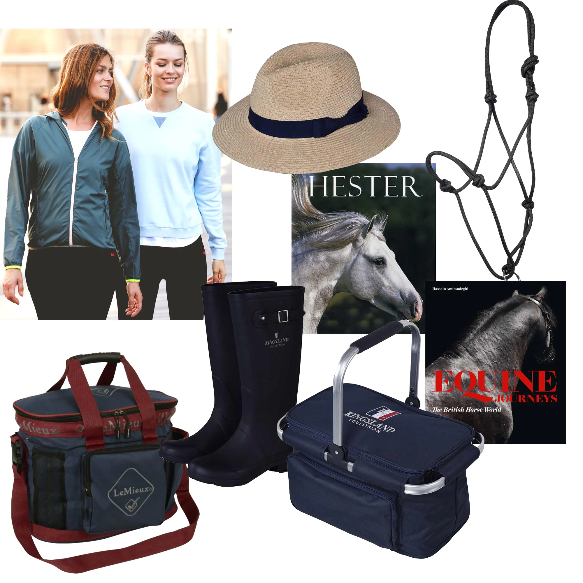 Photo: Dada Sport / Kingsland / Hööks / LeMieux / “Hester” by Nicola Jane Swinney / “Equine Journeys – The British Horse World” by Hossein Amirsadegh