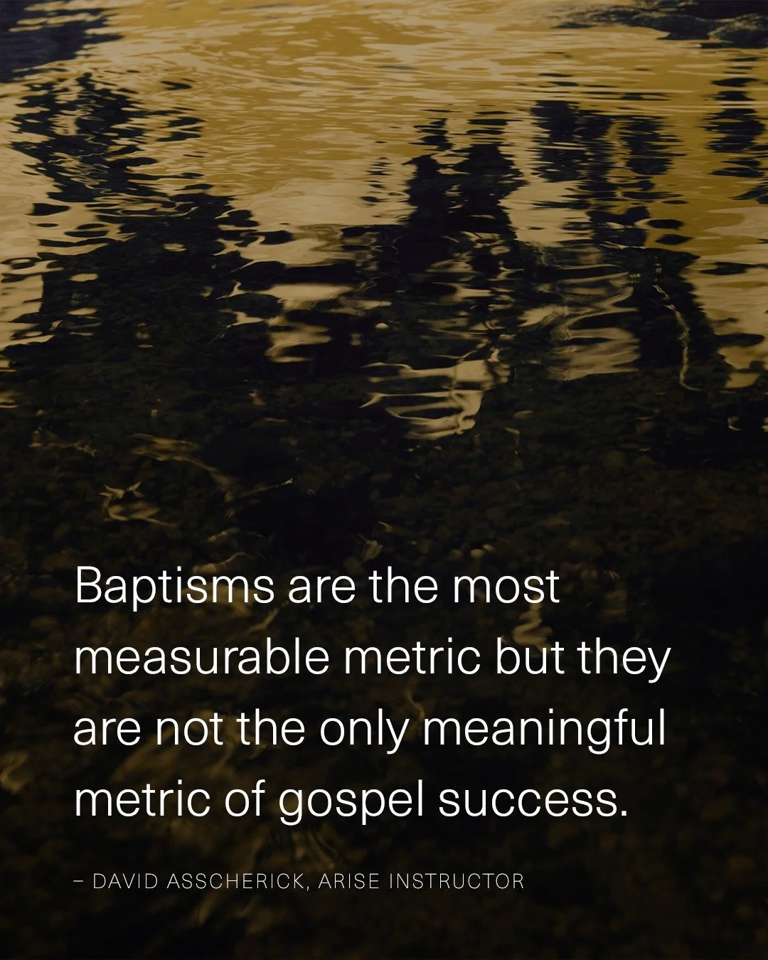 Not all success is countable. Not all impact can be tallied.