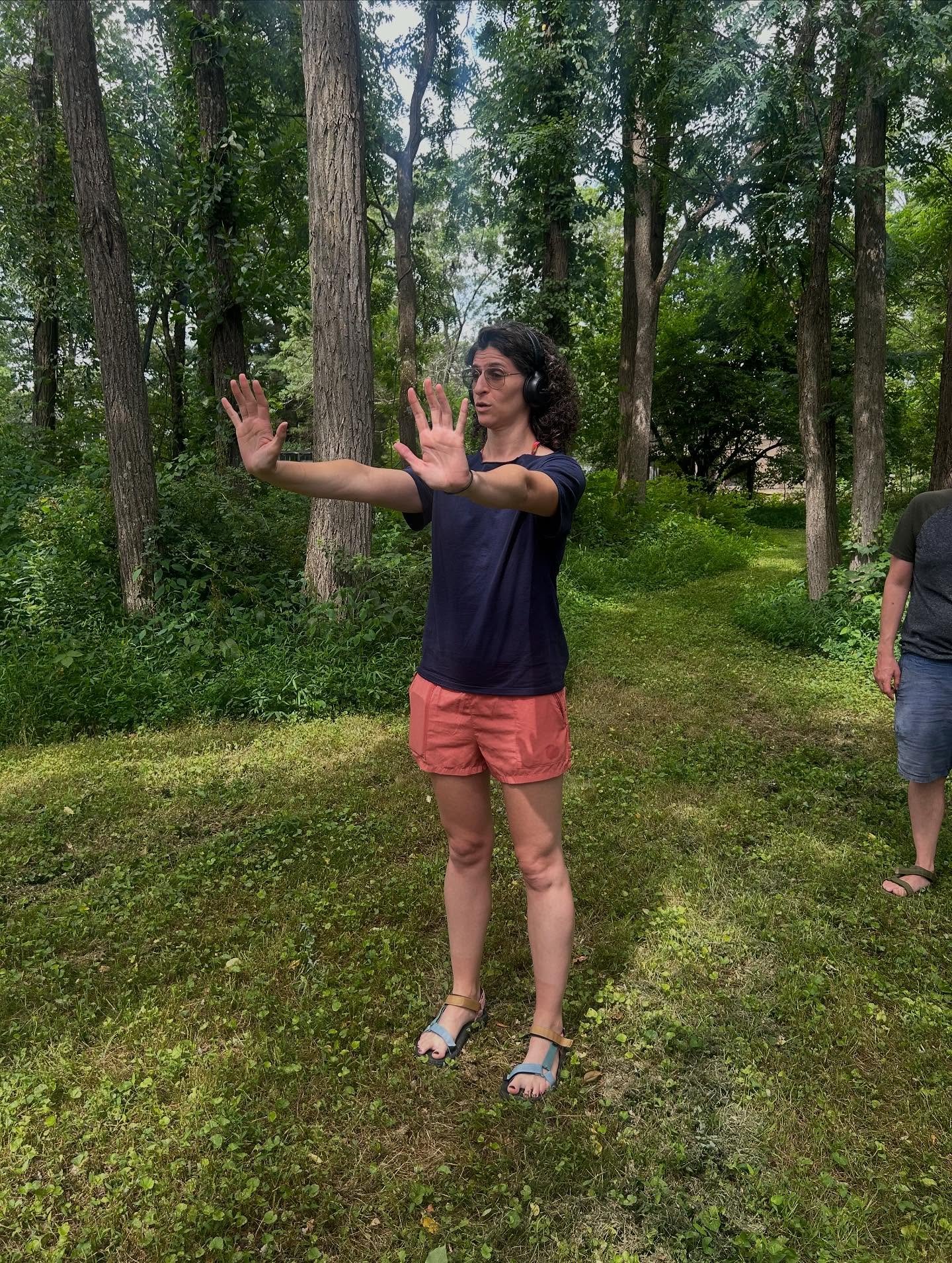 Thank you @hannes.egger_studio for bringing &lsquo;May I&rsquo; all the way to @glasshouse247 and activating participants (including kids, animals, elders) to dance-up a space of listening
First photo by @tamarettun 2-4 @bylitaldotan