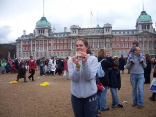 Me after running the London Marathon