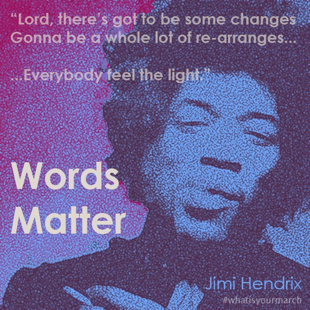 #WordsMatter &ldquo;.. Everybody feel the light.&rdquo;
#EarthBlues by Jimi Hendrix
#LoveIsTheAnswer

What does #JimiHendrix&rsquo;s lyrics mean to you? What do you feel he&rsquo;s referring to when he talks about needing change and how do we influen