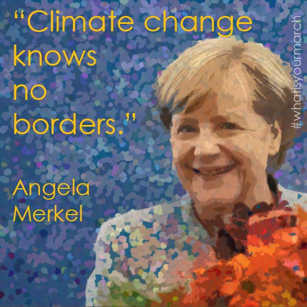 Continuing to shed light on the ongoing issue of #ClimateChange.

Angela Merkel, current Chancellor of Germany, was given the nickname &ldquo;Climate Chancellor&rdquo; in her outstanding efforts of emission cuts. She says, &ldquo;We all need to help 