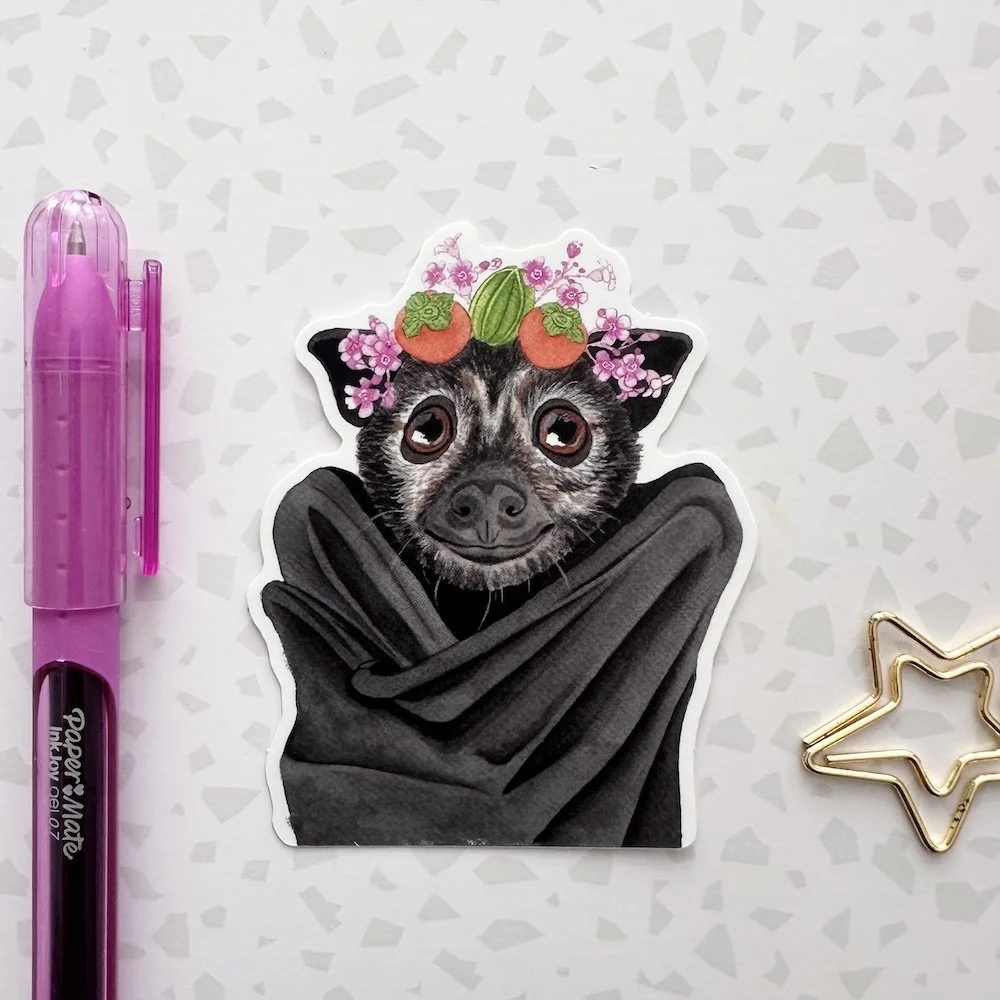 Fruit Bat Sticker